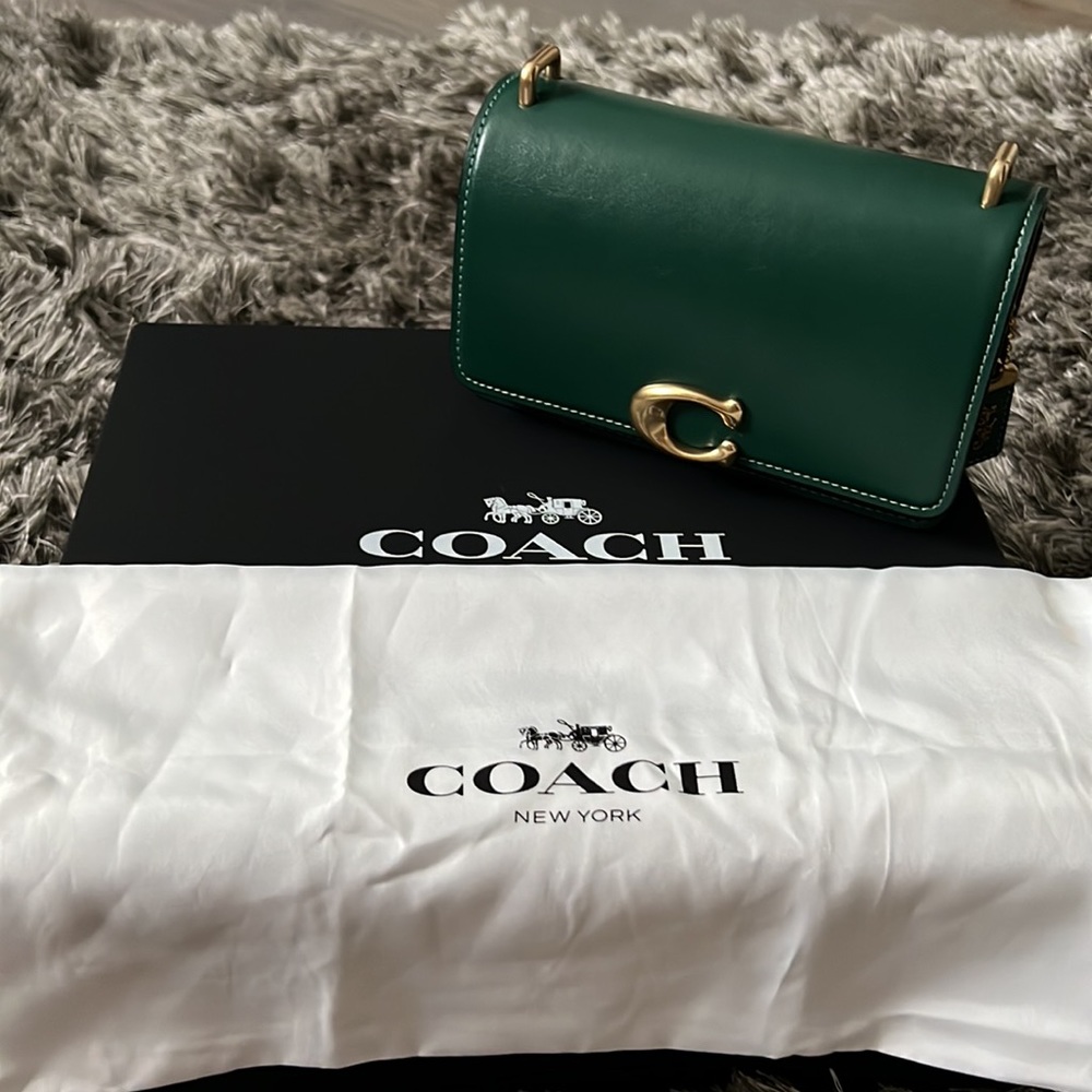 RARE COACH Bandit small size in green color like new